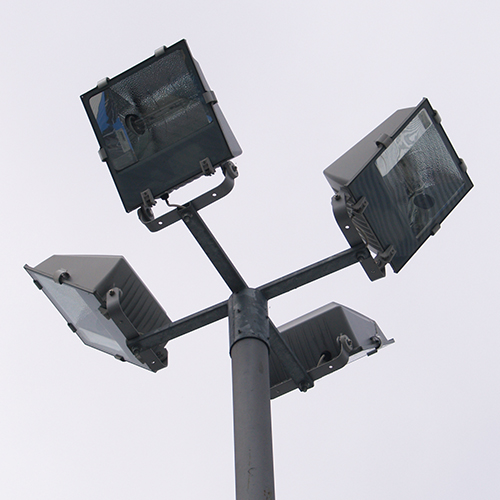 Four street lights