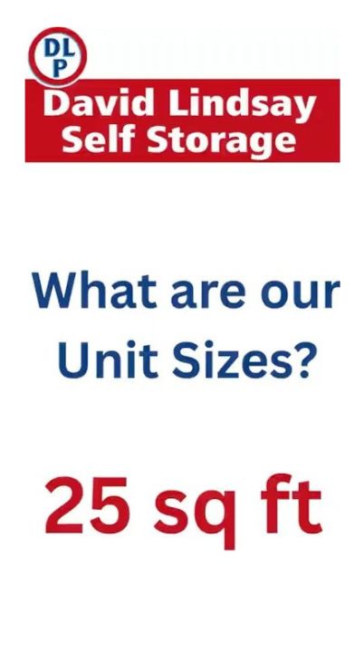 Unit Size 25 sq ft